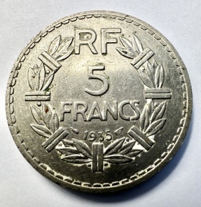 Moneda Franta - 5 Francs 1935