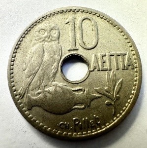 Moneda Grecia - George I - 10 Lepta 1912 - Img 2