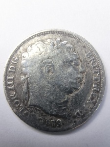 Moneda Marea Britanie - George III - 6 Pence 1819 - Argint 0.925