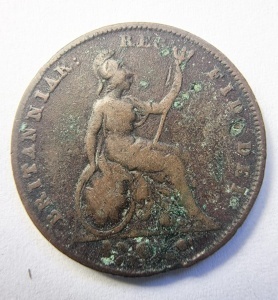 Moneda Regatul Unit - Victoria - Farthing 1843 - Img 2
