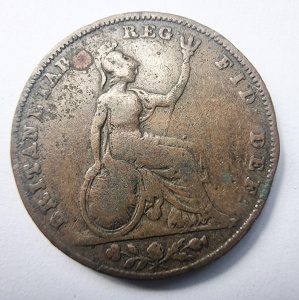 Moneda Regatul Unit - Victoria - Farthing 1848 - Img 2