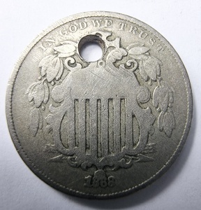 Moneda USA - 5 Cents – Shield 1868 ( gaurita )