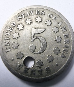 Moneda USA - 5 Cents – Shield 1868 ( gaurita ) - Img 2