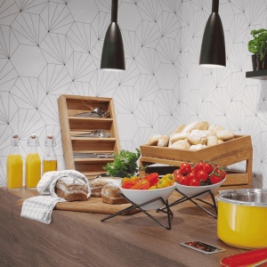 Organizator de tacâmuri din lemn Medeira 530x325x65 mm Fine Dine - Img 2