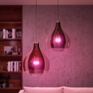 Pachet 2 becuri LED RGB inteligente Philips Hue A60, Bluetooth, Zigbee, E27, 9W (60W), 806 lm, lumina colorata RGB - Img 2