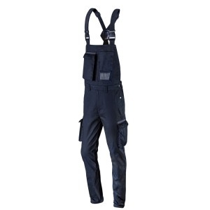 Pantaloni de lucru cu bretele Navy, marimea XXL