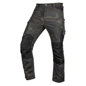 Pantaloni de lucru Mix&Match, panza, intarituri Cordura, marochin verde, marimea M