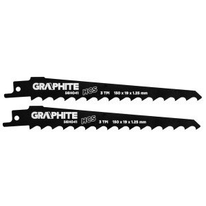 Panza pentru fierastrau sabie HCS 150x19x1.25mm, 3TPI - set 2 buc
