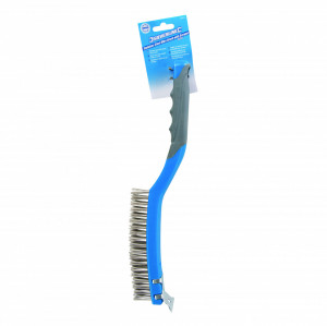 Perie sarma pentru curatat gratar, 2 in 1, 350mm x 30mm, Silverline - Img 6