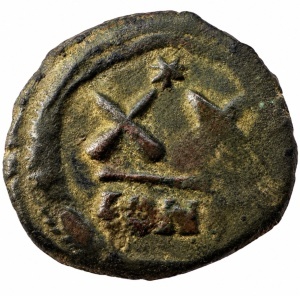 PHOCAS ( 602-610 AD ) - CONSTANTINOPLE - Moneda Medievala Bizantina - Img 2