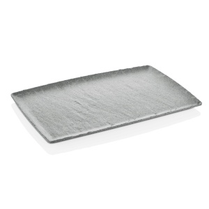 Platou melaminat gri, Rock, GN 1/1, Fine Dine 530x325mm - Img 1