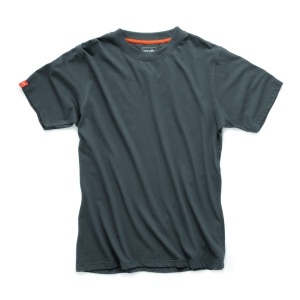 Prémium póló, 100% pamut, 180 g/m2, grafitszürke, XL-es méret, slim fit, Scruffs, Scruffs, Scruffs - Img 3