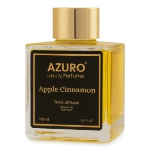 Prémium szobaillatosító bézs színű diffúzorral, 100ml, illat APPLE CINNAMON, Azuro - Img 1