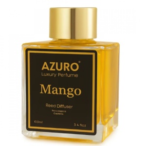 Prémium szobaillatosító bézs színű diffúzorral, 100ml, parfüm MANGO, Azuro - Img 8