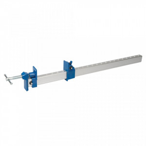 Presa profesionala aluminiu-otel, 600 mm, capete fonta, bara aluminiu, Silverline - Img 1