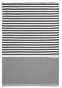 Prosop, laveta premium pentru bucatarie, masa, 100% bumbac, 50 x 70cm, Oeko-Tex, Grey, gri cu dungi, Byrklund