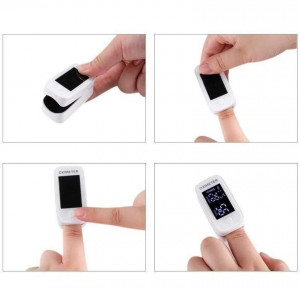 Pulsoximetru, oximetru, senzor deget, saturatie oxigen, puls, snur transport, MomMed - Img 6