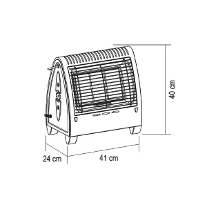 Radiator cu infrarosu, pe gaze naturale, 4.2 kW - Img 2