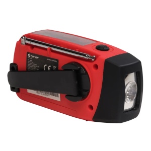 Radio Portabil de Urgență Denver SCR-2005, AM/FM, Acumulator 2000 mAh, Încărcare Solară și Dinamo cu Manivelă, Lanternă LED, Sirenă SOS, Funcție Powerbank, USB-C - Img 8