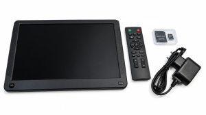 Rama foto digitala de buget, versiune HD, display 10", stocare CARD SD, player muzica/video, ideal magazin pentru afisare mesaje, autorizatii, card 32Gb inclus, TENSWALL - Img 3
