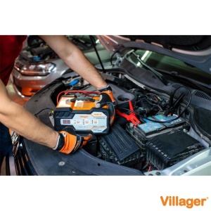 Redresor/incarcator/starter auto, acumulator auto/moto, 6-12V, curent maxim incarcare 12A, Villager VCSB 12S - Img 4