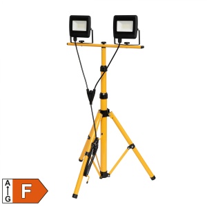 Reflector LED cu stativ, 2x30W, 4000 lm, IP65 - Img 1