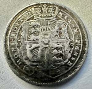 REGATUL UNIT - GEORGE III - 6 PENCE 1819 ( ARGINT .925 ) - Img 2