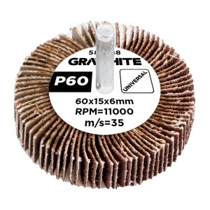 Rola cu lamele abrazive 60 x 15 x 6 mm, P60