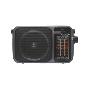 SAL RPR10 radio portabil cu player multimedia, difuzor Bluetooth fără fir, radio cu 3 benzi, redare MP3 de pe dispozitiv USB/microSD, reîncărcabil - Img 2