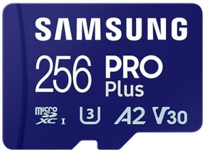 SAMSUNG PRO Plus 256GB microSD UHS-I U3 Full HD 4K UHD 180MB/s Read 130MB/s Write Memory Card Incl. SD-Adapter 2023 "MB-MD256SA/EU"