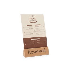 Semn de masa cu text Reserved din lemn durabil 152x44x(H)44 mm Hendi - Img 2