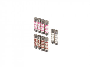 Set 10 sigurante fuzibile protectie circuite electrice, 3A, 5A, 13A, 25.4mm x 6.3mm, Power Master - Img 2