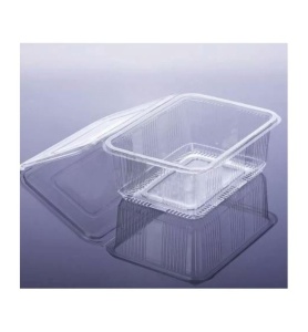 Set 100 caserole cu capac atasat, 150gr, fast food, cofetarie, baclavale - Img 1