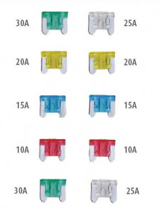 Set 120 micro sigurante auto ATT, 5, 10, 15, 20, 25, 30A, Silverline - Img 1