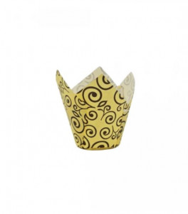 Set 150 forme copt pentru briose, chese lalea, hartie termica, 50 x 80, imprimeu - Img 1