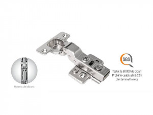 Set 2 balamale aplicate, 3D, amortizor incorporat, deschidere la jumate, F.F. Group - Img 1