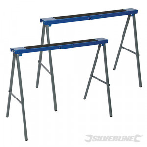 Set 2 capre , banc lucru, 100x780 x 995mm, 250Kg, Silverline - Img 1