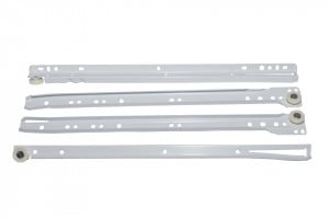 Set 2 glisiere metalice sertar, alb, 35cm, F.F. Group - Img 1