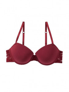 Set 2 sutiene push-up, roz, visiniu, cupe 85B, 95% bumbac, 5% elastan, Esmara - Img 3
