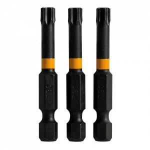Set 3 biti profesionali, impact, torx T30, 50mm, otel premium tip S2, Triton - Img 2