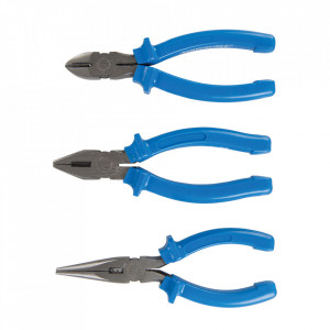 Set 3 clesti, patent, sfic, spit, 160mm, otel calit inductie, Silverline - Img 3