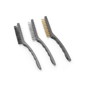 Set 3 perii din sarma, Hendi, Inox, maner metalic, lungime 230 mm