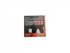 Set 34 benzi abrazive slefuitor cu velcro, tip patrat mic, triunghi mic, grit 60, 120, 180, 240, Parkside - Img 8