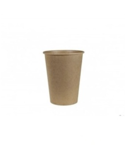 Set 50 pahare carton pentru cafea, vin fiert, 7oz, 200ml, D70, vending Kraft - Img 2
