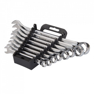 Set 8 chei fixe combinate, metric, 8, 9, 10, 11, 13, 14, 17 ,19, Silverline - Img 1