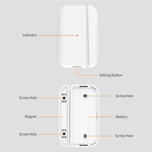 Sistem de Alarmă Inteligent Smart Home Denver SHA-220, Wi-Fi + 4G LTE/GSM, Kit Wireless Complet, Baterie Backup, Sirenă 90 dB, Compatibil Tuya, Alexa și Google Assistant, White - Img 5