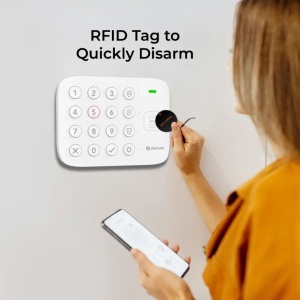 Sistem de Alarmă Inteligent Smart Home Denver SHA-220, Wi-Fi + 4G LTE/GSM, Kit Wireless Complet, Baterie Backup, Sirenă 90 dB, Compatibil Tuya, Alexa și Google Assistant, White - Img 15