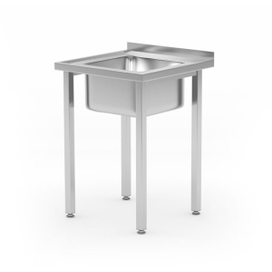 Spalator cu o cuva Budget Line, dimensiuni: 600 x 600 (H)850 mm, fara polita