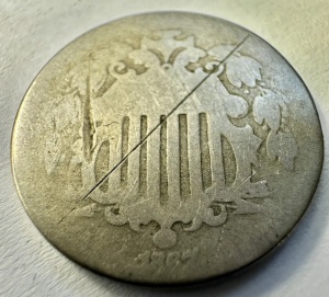 STATELE UNITE - 5 CENTS 1867 - Img 2
