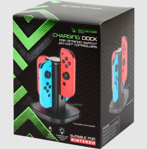 Statie incarcare pentru 4 controllere / joycon simultan, Nintendo Switch, Battletron